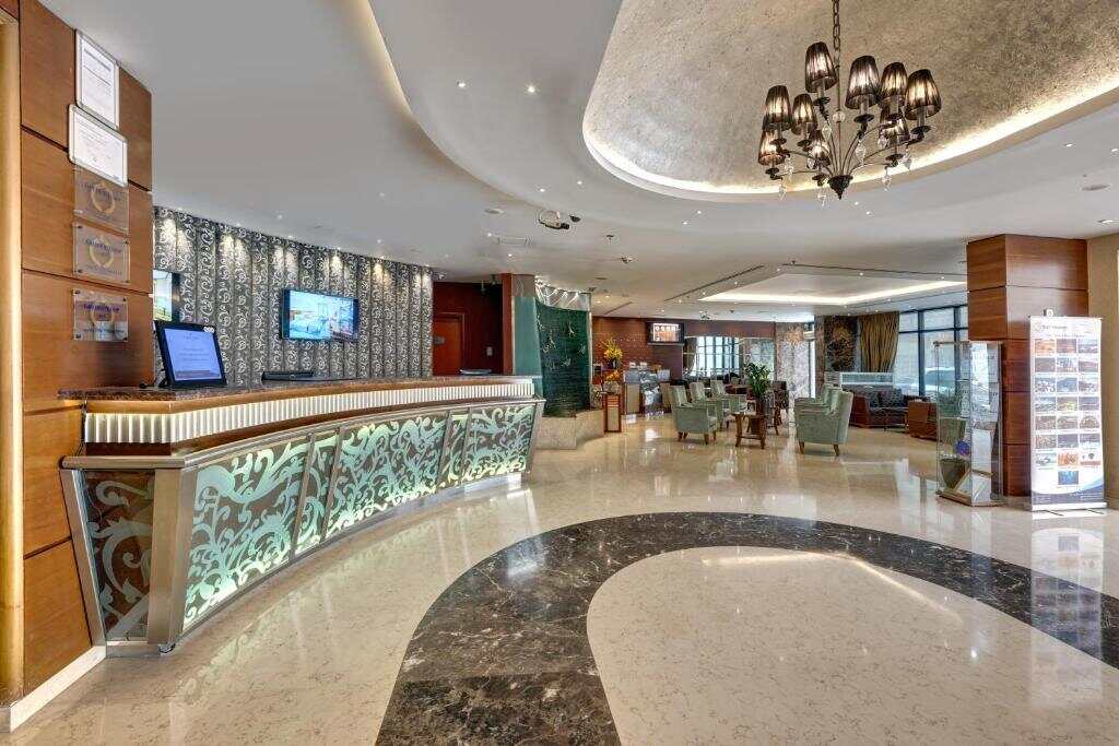Reception lobby of Orchid Hotel Al Barsha in Dubai